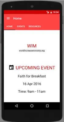 WIM android App screenshot 2